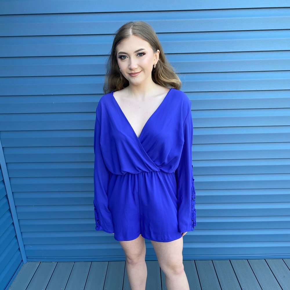 Medium Navy Blue romper